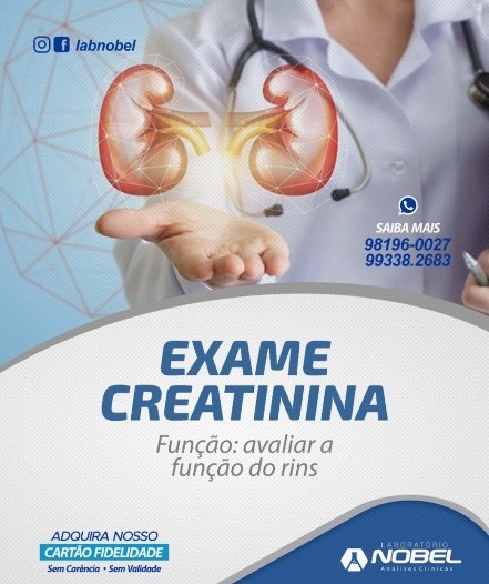 Creatinina: Avalia a função renal!